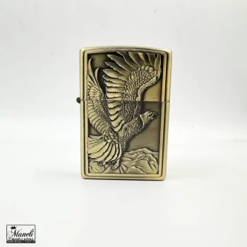 پک هدیه فندک بنزینی و جاکلیدی طرح عقاب - Image 4