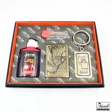 ُست فندک بنزینی و جاکلیدی طرح عقاب | هدیه ای