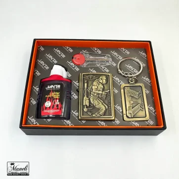 پک هدیه فندک بنزینی و جاکلیدی طرح combat arms