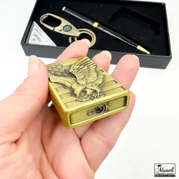 پک هدیه ای فندک بنزینی ،خودکار و جاکلیدی - Image 2