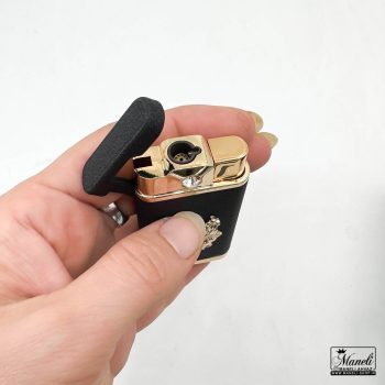 فندک برنالی گازی مشکی طلایی 41103 - Image 3