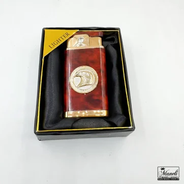 فندک برنالی گازی طرح عقاب با بدنه طرح چوب