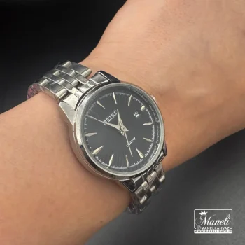 ساعت سیکو زنانه سیلور با صفحه مشکی (SEIKO) - Image 3