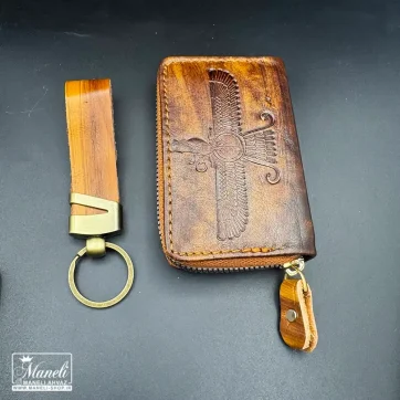 خرید ست جاکارتی و جاکلیدی با حک نماد فروهر