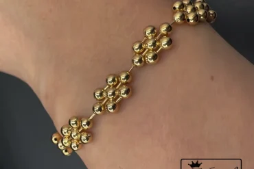دستبند ساده زنانه ژوپینگ رنگ ثابت