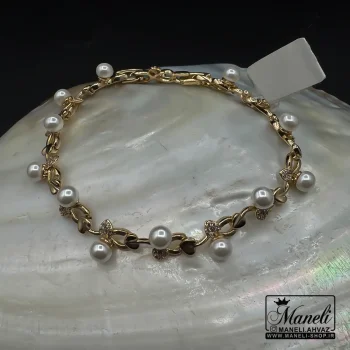دستبند مرواریدی ژوپینگ مشابه طرح طلا - Image 2