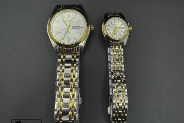 ست ساعت سیکو (SEIKO)  زنانه و مردانه سیلور و طلایی قیمت اقتصادی