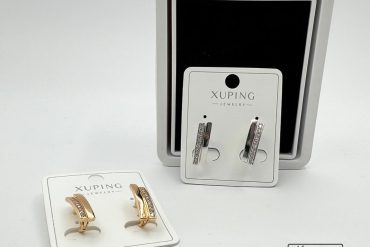 گوشواره ساده نگین دار ژوپینگ ضد حساسیت