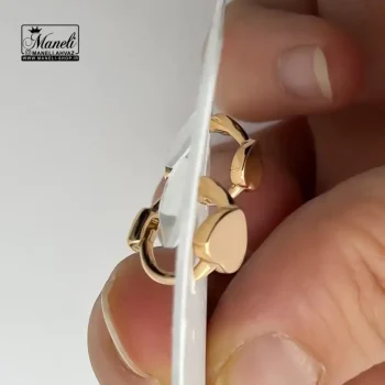 گوشواره طرح قلبی ژوپینگ - Image 3
