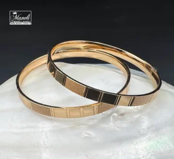 النگو پهن آینه ای ژوپینگ رنگ ثابت کیفیت درجه یک - Image 4