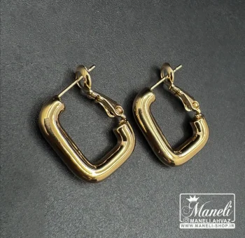 گوشواره طلایی حلقه ای ژوپینگ