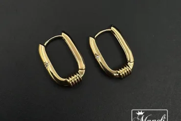 گوشواره حلقه ای طلایی ساده