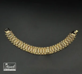 دستبند ژوپینگ مدل جلفایی مشابه طلا رنگ ثابت - تصویر 7