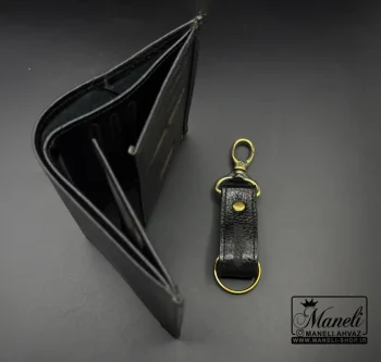 کیف پول و جاسوئیچی چرم طبیعی - Image 5