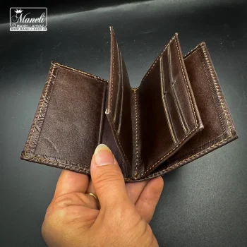 ست کیف و کمربند 4 تیکه چرمسال | قهوه ای - Image 6