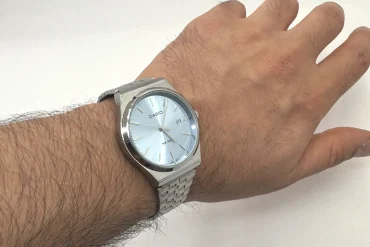ساعت کاسیو (casio)  سیلور صفحه ی آبی