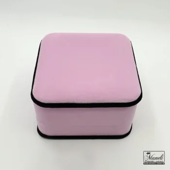 جعبه جواهراتی انگشتری و نیم ست مخملی - Image 3