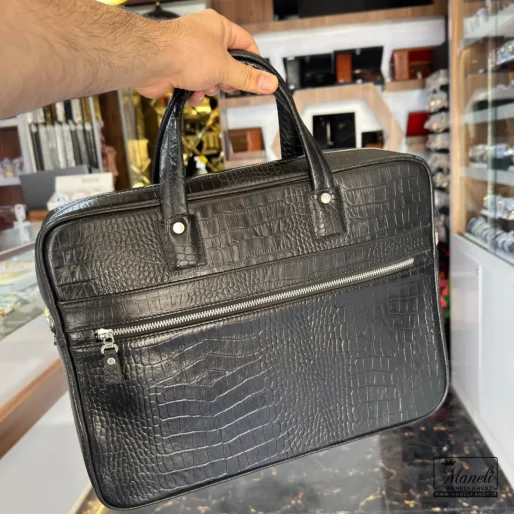 کیف اداری چرم طبیعی مشکی