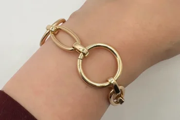 دستبند طلایی  ژوپینگ زنانه مشابه طلا