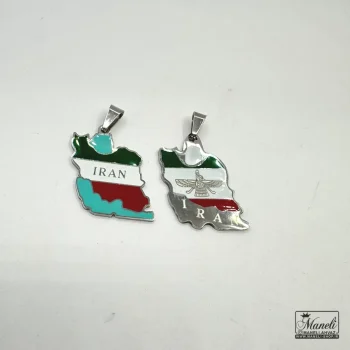 پلاک ایران با لوگوی فروهر و تکست ایران - Image 2