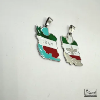 پلاک ایران با لوگوی فروهر و تکست ایران - Image 3