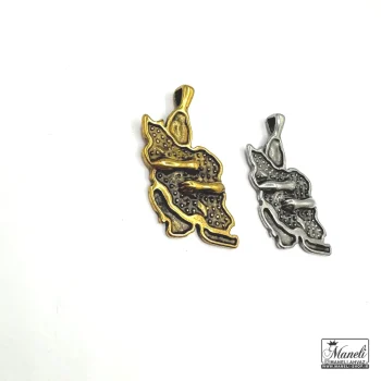 پلاک ایران در آغوش در دو رنگ طلایی و سیلور - Image 4