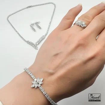 سرویس مجلسی نگین تنیسی رنگ ثابت ترند روز - Image 4