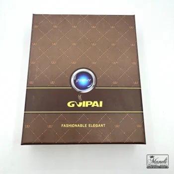 جعبه سیگار چرم قهوه ای طرح کروکودیلی - Image 6