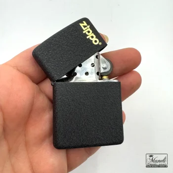 فندک بنزینی مشکی zippo ساده و طرح اژدها - Image 6