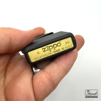 فندک بنزینی مشکی zippo ساده و طرح اژدها - Image 7