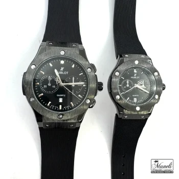ست ساعت هابلوت HUBLOT مشکی بند رابر