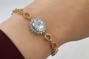 دستبند ژوپینگ نگین الماسی