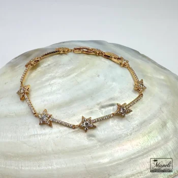 دستبند زنانه ژوپینگ با طرح ستاره نگین دار - Image 2