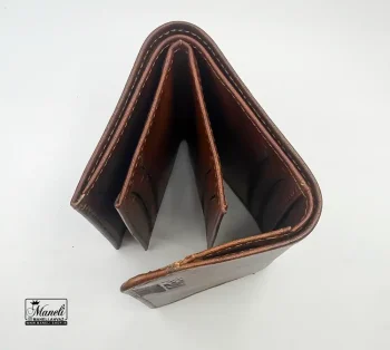 کیف پول دلاری ساده قهوه ای FENDI - Image 7