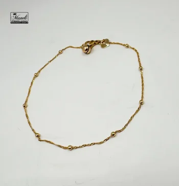 پابند طلایی طرح دیسکو ژوپینگ رنگ ثابت - Image 2