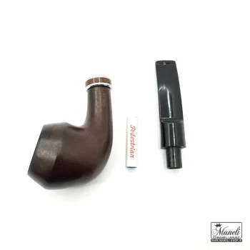 پیپ چوبی کاپیتان بلک قهوه ای تیره با آتشگاه طرح دار - Image 3