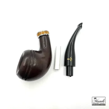پیپ چوبی قهوه ای تیره با آتشگاه طرح دار کاپیتان بلک - Image 3