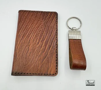 ست کیف و جاسویچی چرم طبیعی - Image 5
