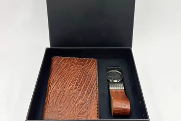 ست کیف و جاسویچی چرم طبیعی