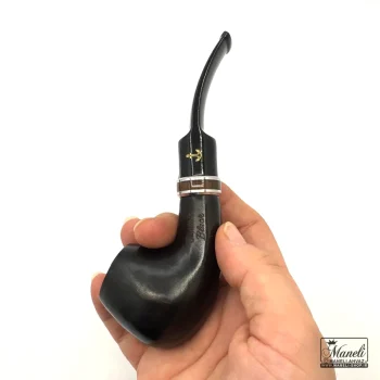 پیپ چوبی مشکی capitan black با حلقه زیبا - Image 2