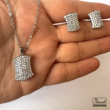 نیم ست جواهری نگین مخراج شده مجلسی - تصویر 4