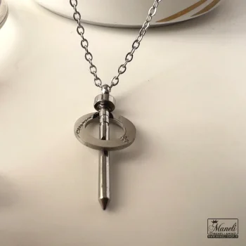سرویس کامل کارتیر میخی (گوشواره.گردنبند.دستبند.انگشتر) - Image 7