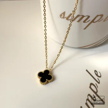 گردنبند طرح ونکلیف تک گل - Image 3
