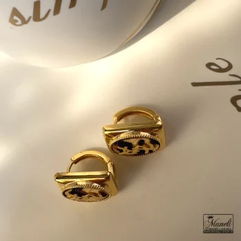 گوشواره میخی پلنگی برند ysl برند سنت لوران - Image 4