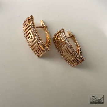 گوشواره ژوپینگ ورساچه نگین دار ضد حساسیت - Image 4