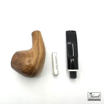 پیپ چوبی برند آنجلو (Angelo) با طراحی کلاسیک قهوه ای روشن - Image 4