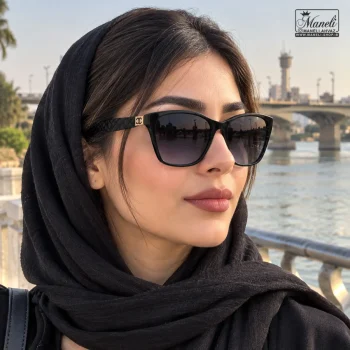 عینک آفتابی زنانه مشکی مدل گربه‌ای؛ شیک و جذاب - تصویر 2
