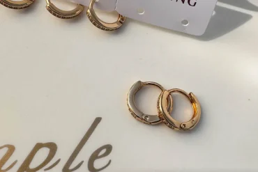 گوشواره طلایی ژوپینگ حلقه ای ضدحساسیت