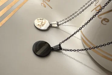 ست گردنبند کاپلی طرح گرد