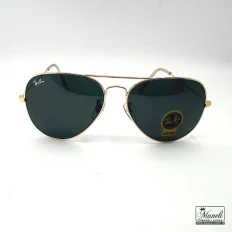 عینک آفتابی مردانه Ray Ban مدل خلبانی طلایی